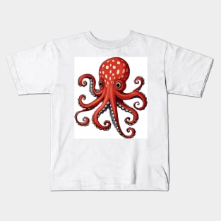 Scarlet Octopus Kids T-Shirt